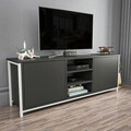 Comoda TV, Retricy, Otis, 140x35.3x50.8 cm, PAL, Alb / Antracit