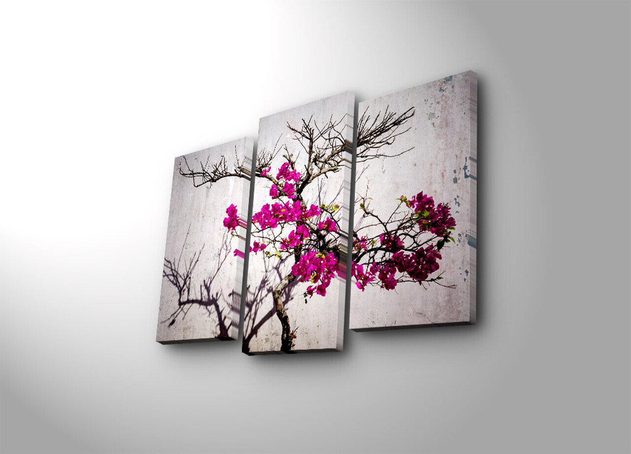 Tablou decorativ, 3KBPAT-34, PÂNZĂ DIN PIELE ÎNTOARSĂ, 45 x 20 cm, Multicolor — imaginea 2