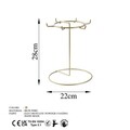 Suport pentru bijuterii, TK-001, Metal, Auriu