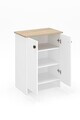 Dulap multifunctional, Hanah Home, Dorta, 58x82x36 cm, Stejar Sonomo / Alb