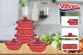 Set de gatit 10 piese Aria, Vanora, otel carbon emailat/sticla