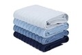 Set 4 prosoape de baie 406, Beverly Hills Polo Club, 70x140 cm, bumbac, albastru