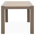 Set 6 piese pentru gradina/terasa, Tropicana, aluminiu, maro/bej