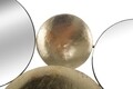 Decoratiune de perete Mirror Glam, Mauro Ferretti, 118x60 cm, fier, auriu