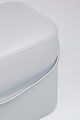 Taburet,  Bizzotto, Giona, 34 x 35 x 51 cm, piele ecologica/mdf, alb