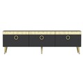 Comoda TV, Odessa, Safar, 150x30x45 cm, PAL, Antracit