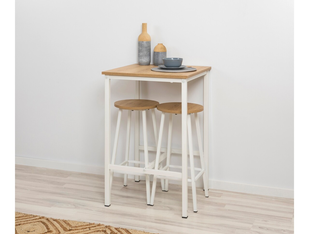 Scaun, Hanah Home, Mora, 32x65x32 cm, Alb - view 2