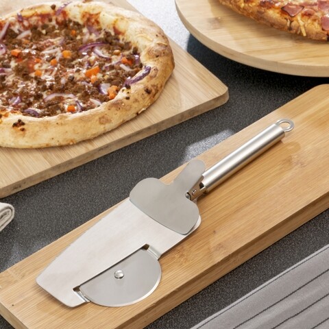 Poza Feliator de pizza 4-in-1 Nice Slice InnovaGoods, 28 x 4 x 9 cm, inox