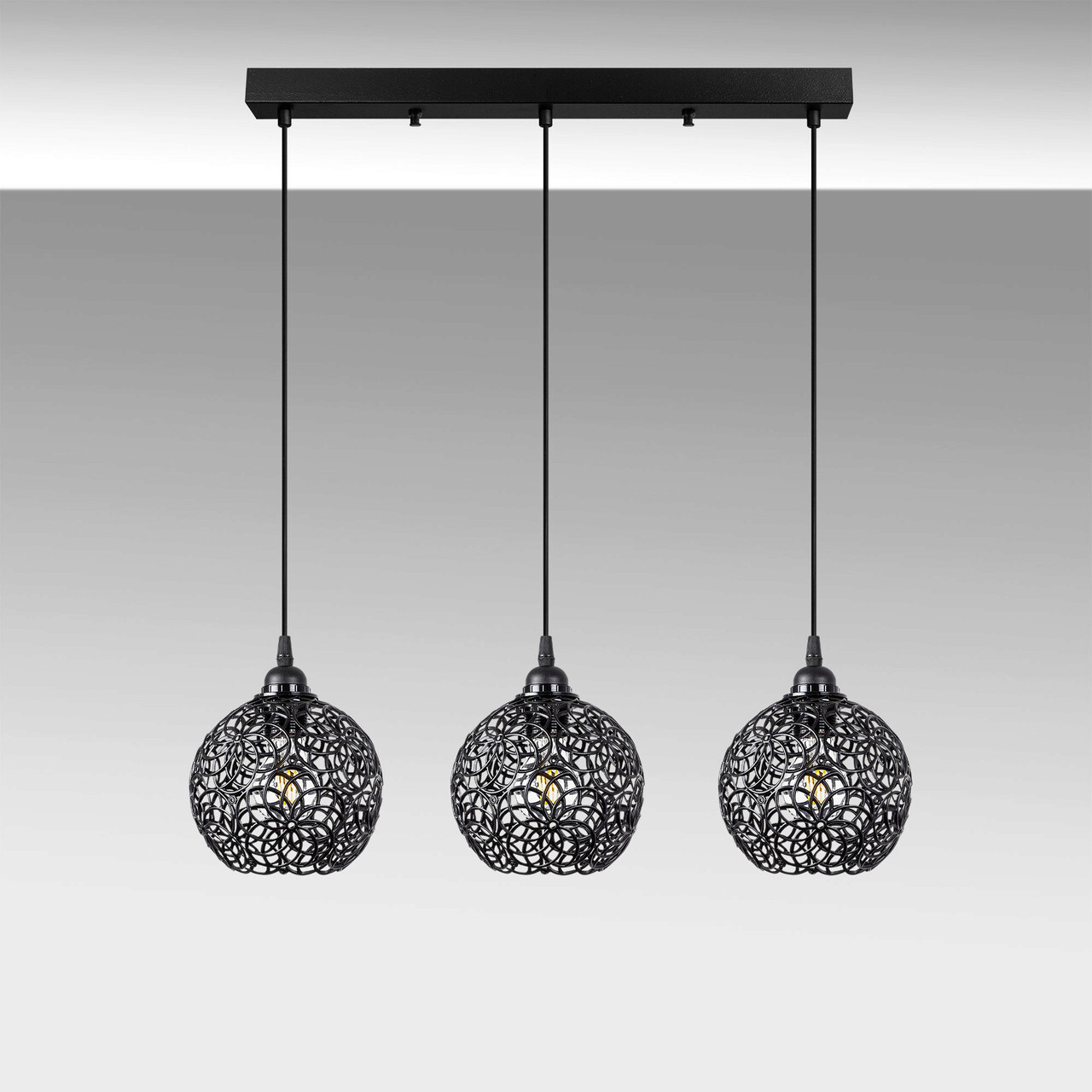 Lustra, Fulgor, 942FLG1451, Metal, Negru - 2 | YEO