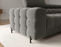 Coltar extensibil dreapta 3 locuri ELTAP, RT-06SO, Felro, 285x181x93 cm, lemn/poliester, gri inchis