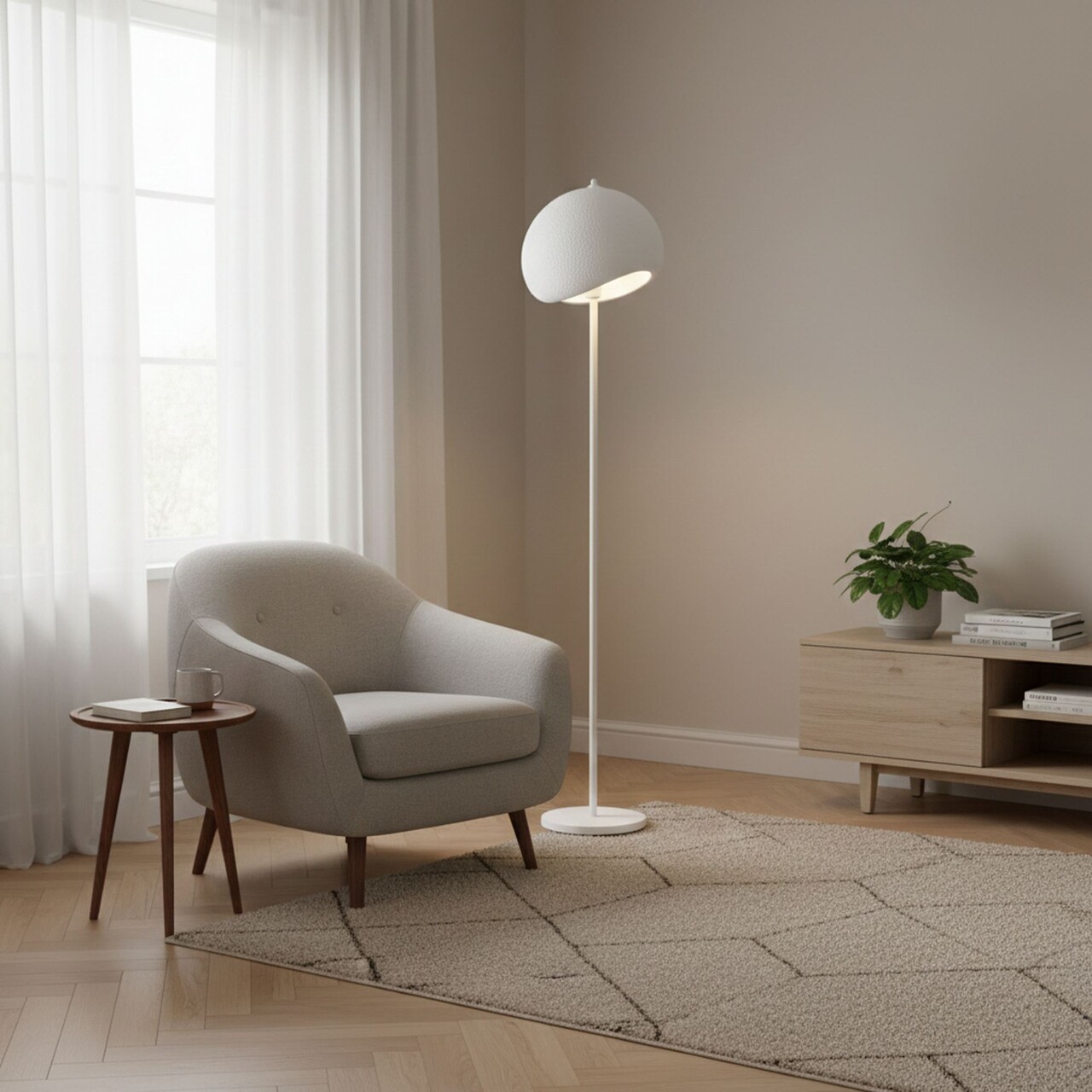 Lampadar, L'essentiel Maison, 892OPV2630, Alb