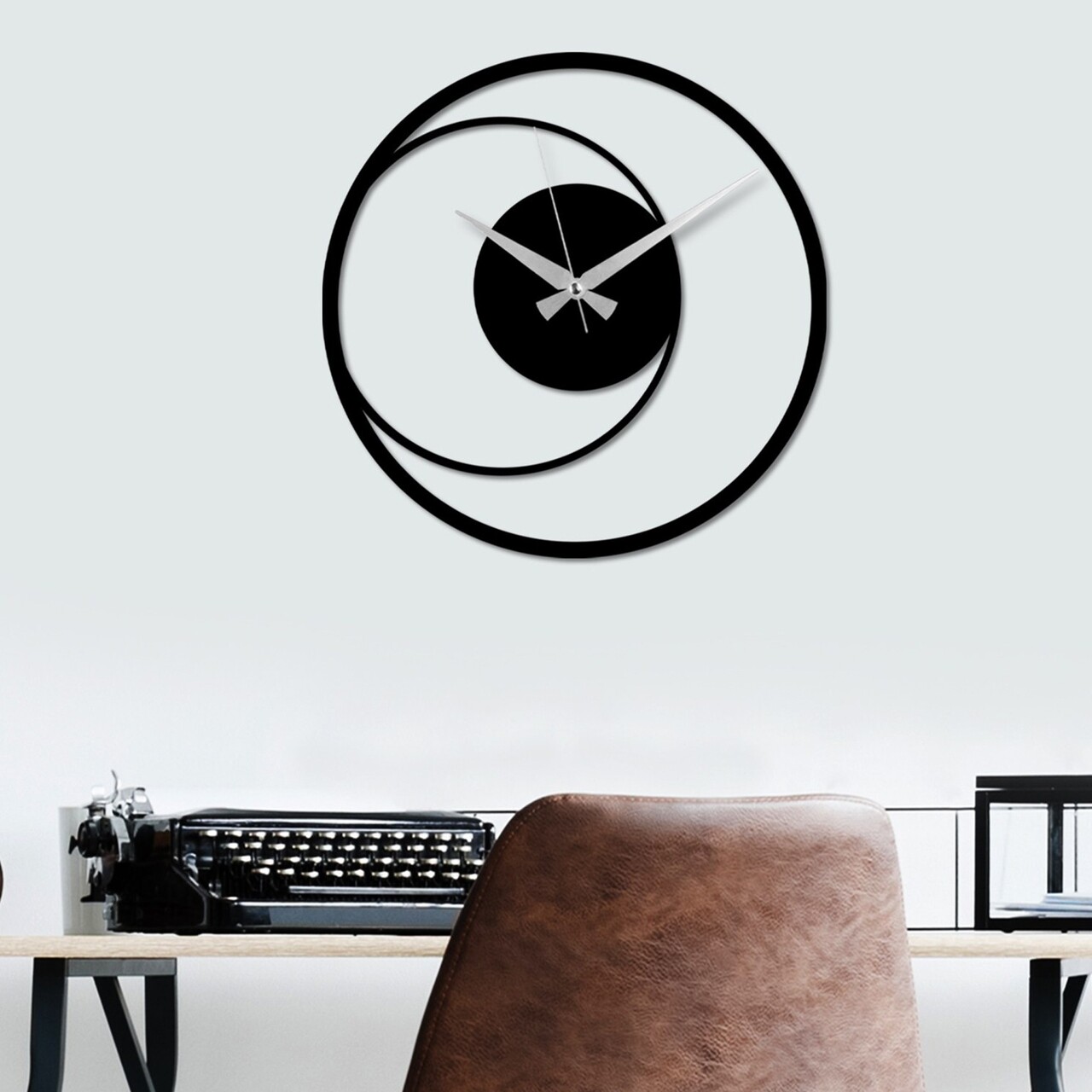 Ceas de perete Circle 15 Dimensiune: 49 x 49 cm Negru