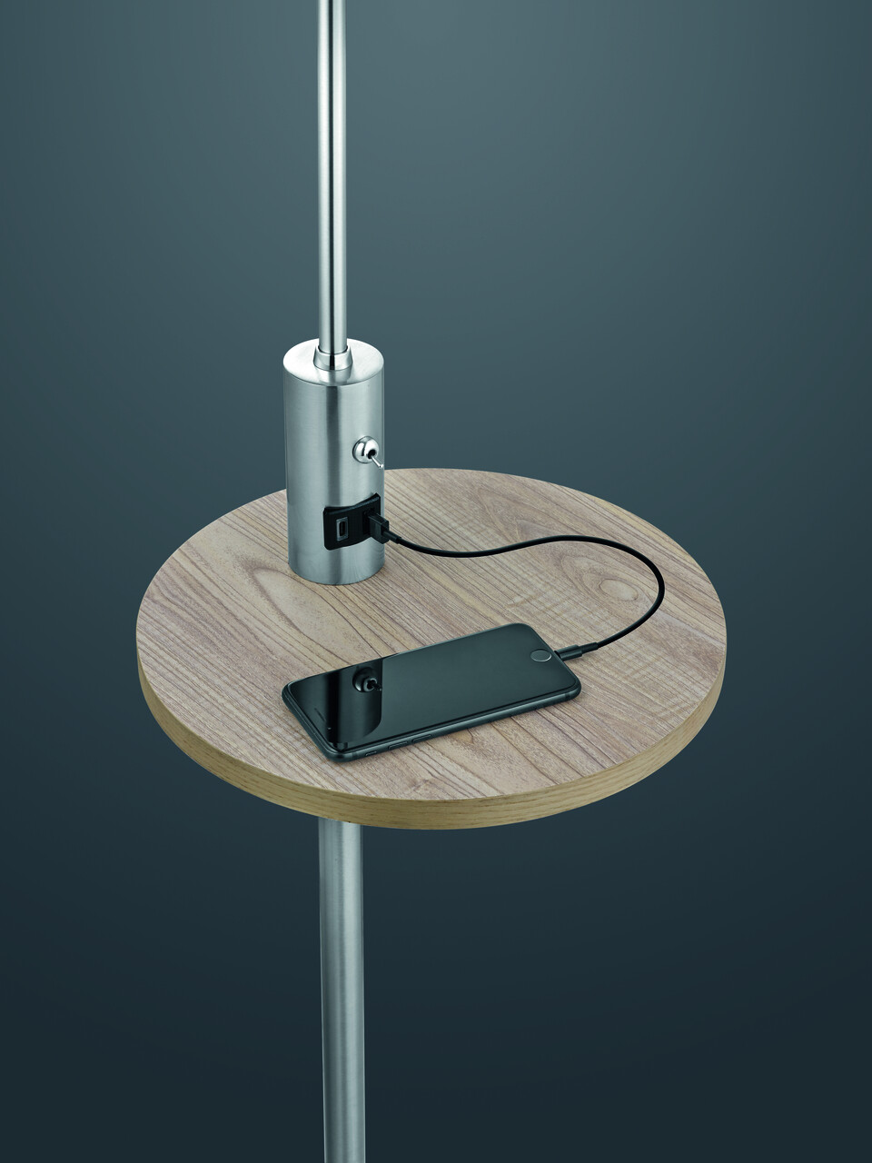 Lampadar Claas, TRIO, 40x160 cm, 60W, 1x E27, metal, nichel mat