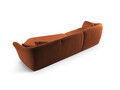 Coltar dreapta 5 locuri, Hailey, Micadoni Home, 292x138x79 cm, tesatura boucle, gri deschis