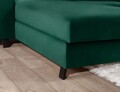 Coltar extensibil stanga 4 locuri ELTAP, Mari-02, Mariall, 288x200x92 cm, lemn/poliester, verde inchis