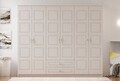 Dulap pentru haine, Rabi, Rb-003, 210x180x52 cm, Alb mat