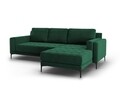 Coltar dreapta, Orrino, Mazzini Sofas, 4 locuri, 242x164x82 cm, catifea, verde bottle