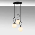 Lustra, Fulgor, 942FLG1653, Metal, Negru