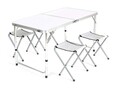 Set masa si 4 scaune pliabile pentru camping Bilbao, Happy Green, otel/aluminiu
