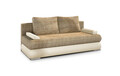 Canapea extensibila 3 locuri ELTAP, Milo, 213x95x90 cm, lemn/poliester, bej inchis/bej deschis