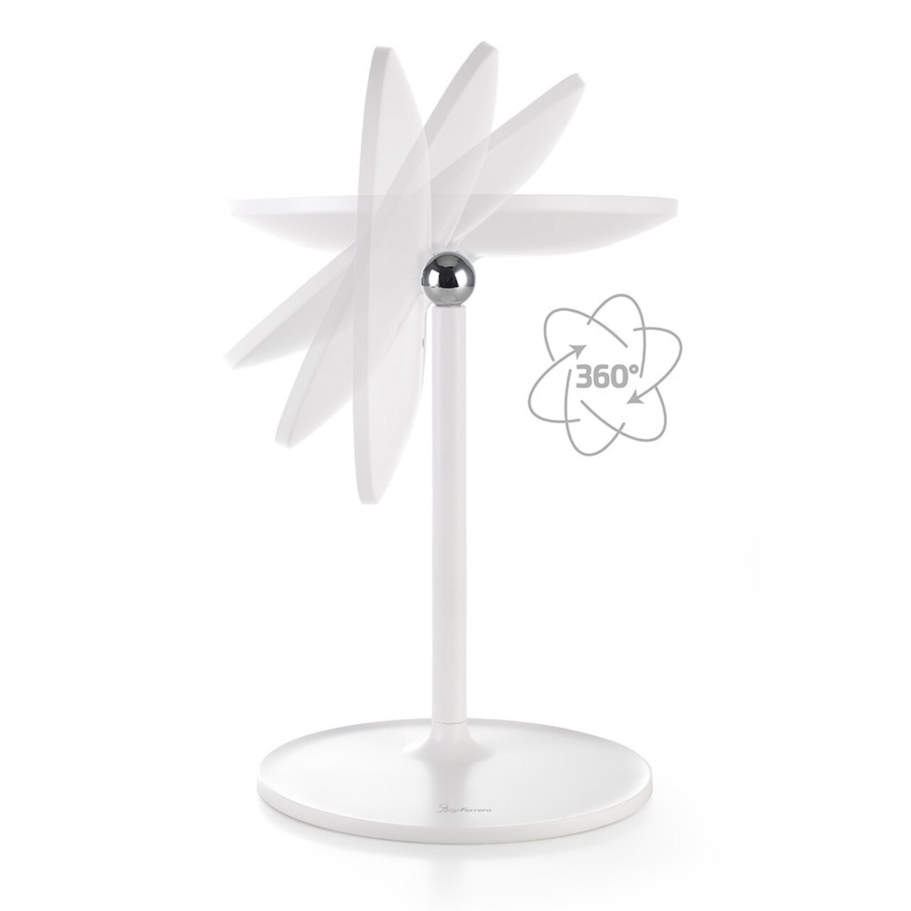 Oglinda cosmetica cu LED-uri, Luigi Ferrero, FR-805M Square, 20x20 cm, rotire 360 grade, 2000mAh - view 6