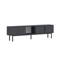 Comoda TV, Odessa, Ramsey, 180x50x29.6 cm, Antracit