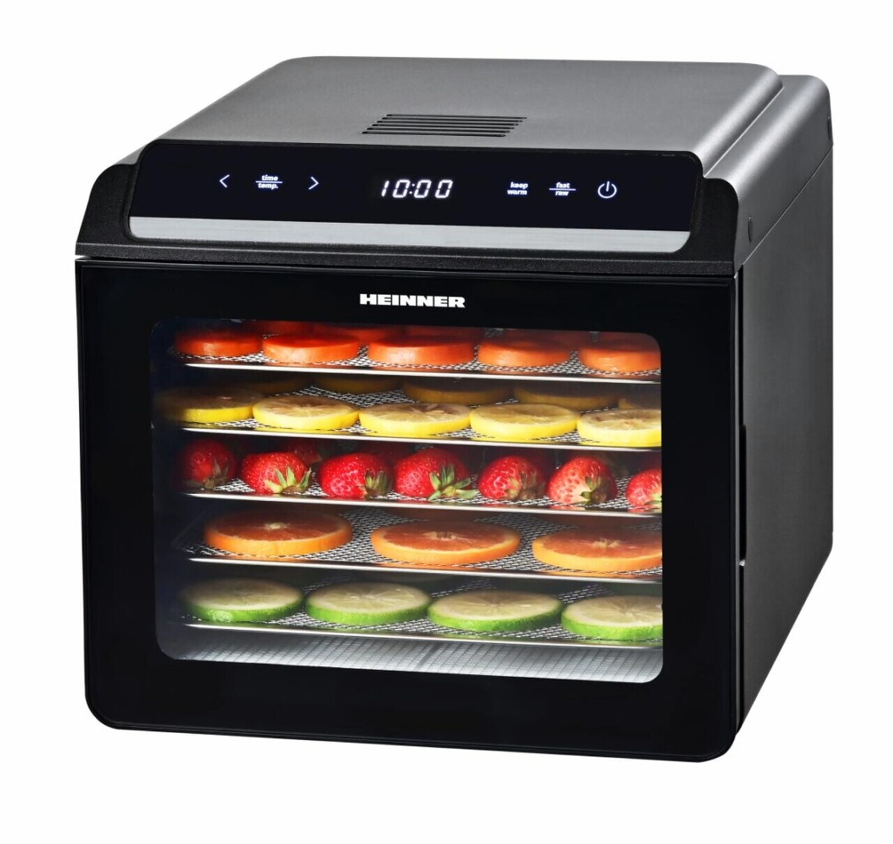 Deshidrator fructe si legume NatureDry, Heinner, 500-600W, negru - view 2