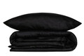 Lenjerie de pat dubla Super King (US) (ES), 3 piese, Elegant - Black, Cotton Box, Bumbac Satinat