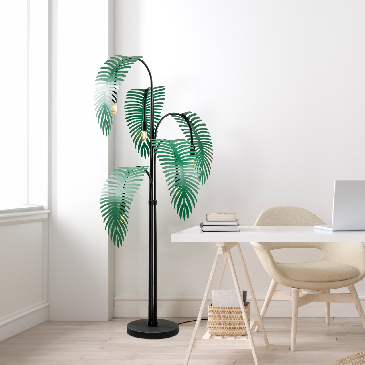 Lampadar, L'essentiel Maison, 521SHN2273, Negru/Verde - view 3