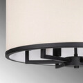 Lustra, Fulgor, 942FLG1643, Metal, Alb/Negru
