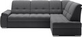 Coltar extensibil dreapta 3 locuri ELTAP, RT-06SO, Sado, 272x192x95 cm, lemn/poliester, gri inchis