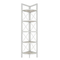 Corp biblioteca, Retricy, Remo, 30.5x33x160 cm, PAL, Alb