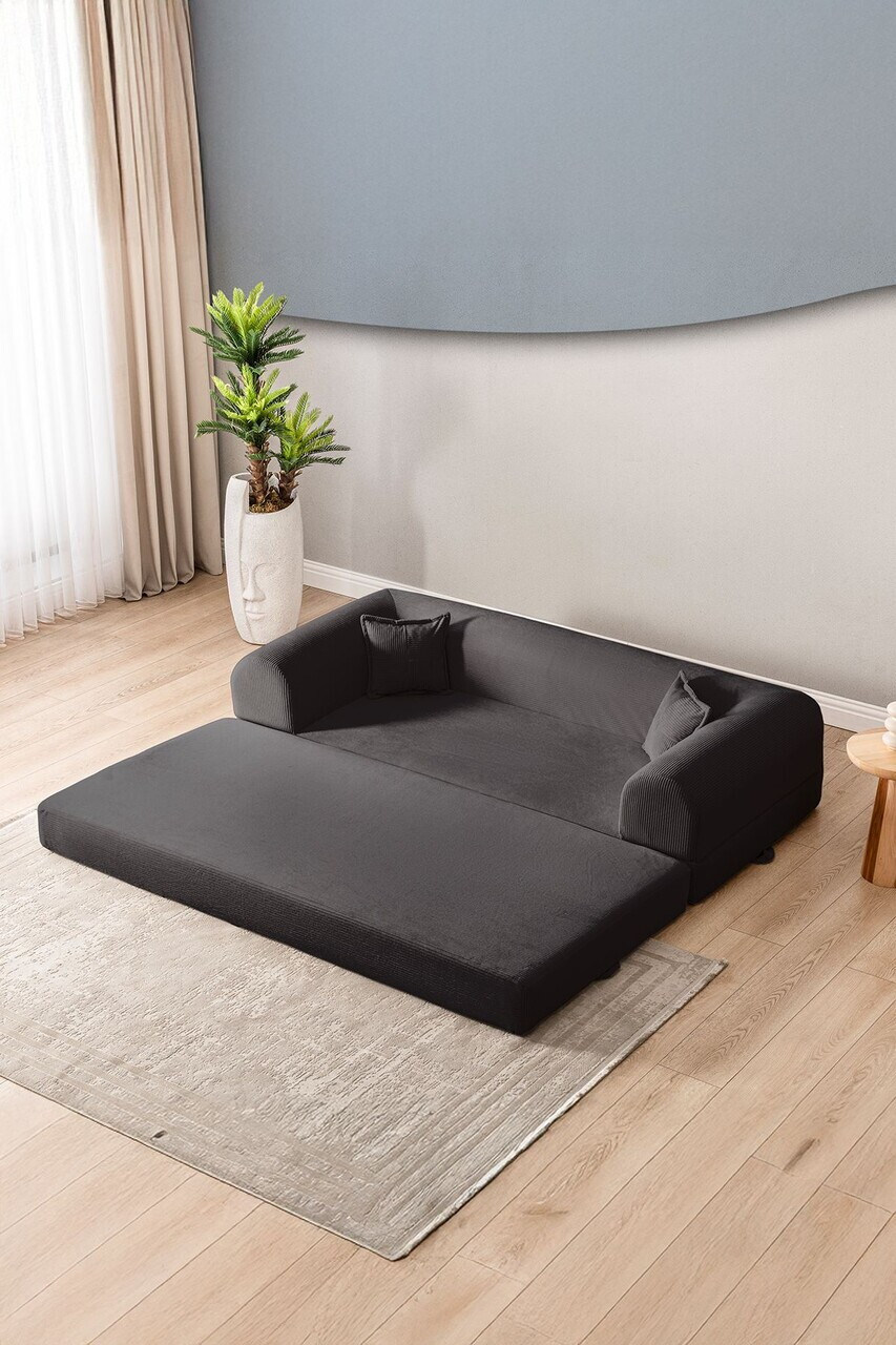 Canapea extensibila 3 locuri, Atelier del Sofa, 118FVL1306, Tesatura plus reiata, Antracit - view 5