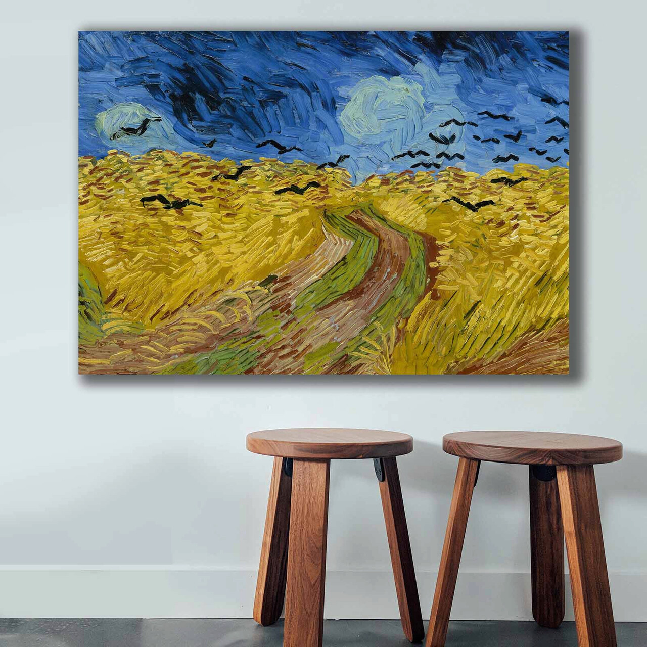 Tablou Decorativ, 70100VANGOGH008, Canvas , Lemn, Multicolor