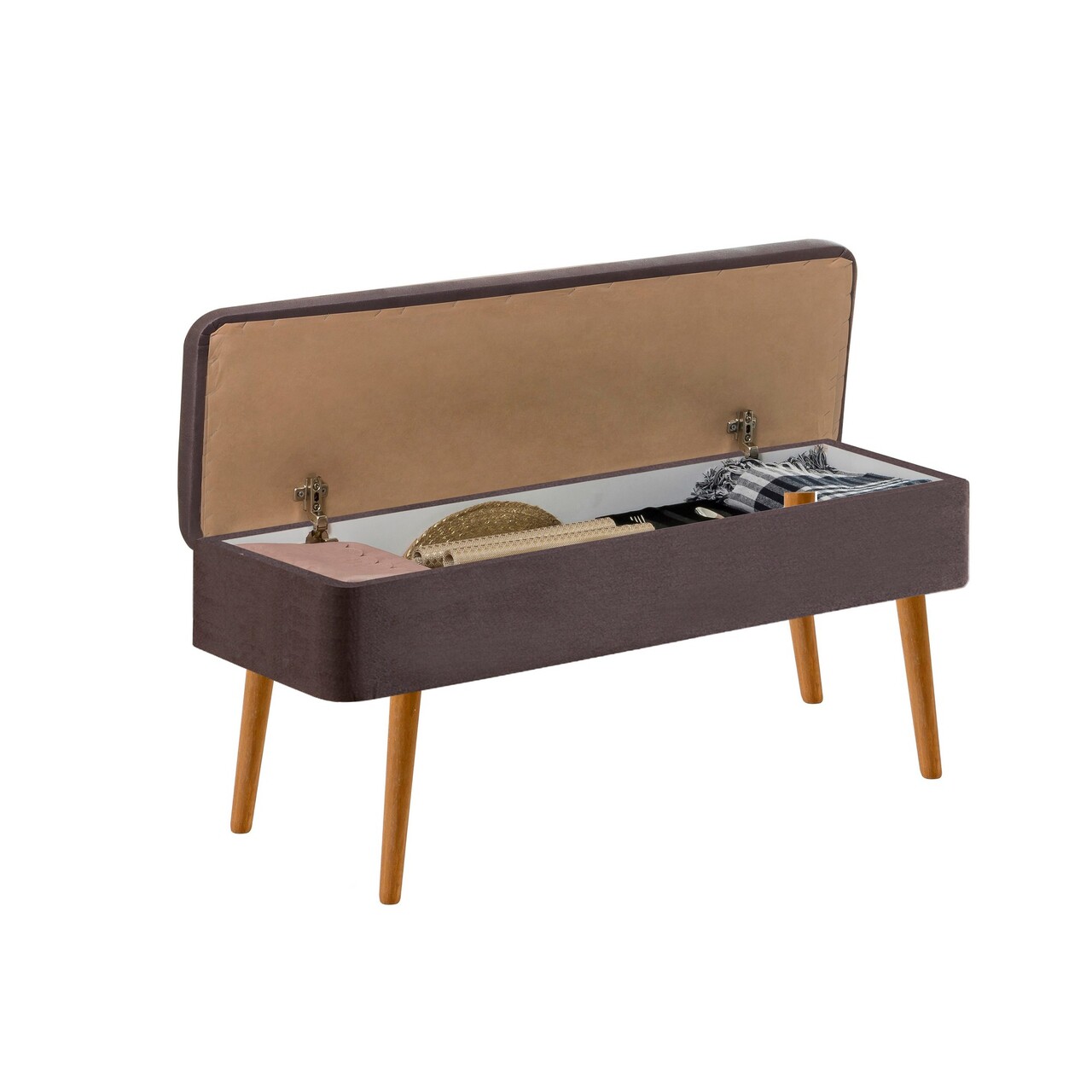 Banca, Vella, Vina 1501, 90x39x40 cm, PAL, Pin Atlantic / Antracit - 2 | YEO