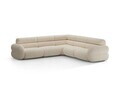 Coltar simetric 7 locuri, Neo, Micadoni Home, 295x295x83 cm, tesatura Chenille Silencio, bej deschis