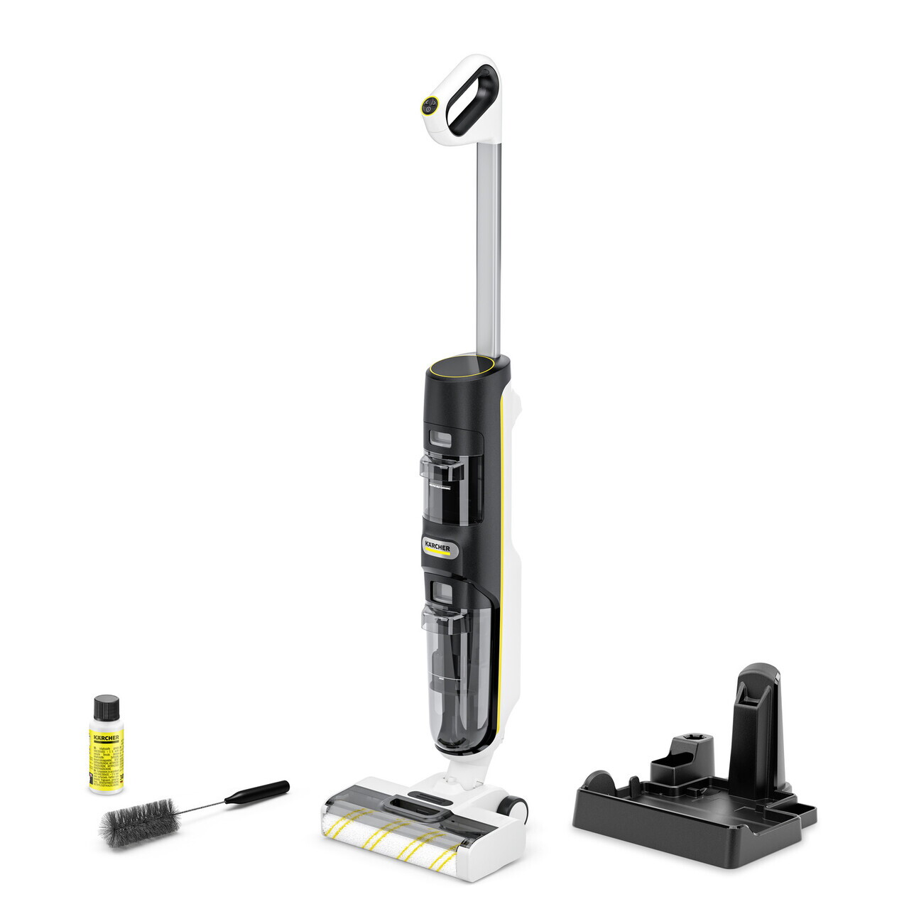 Aspirator vertical cu spalare FCV 4, Karcher, alb/negru