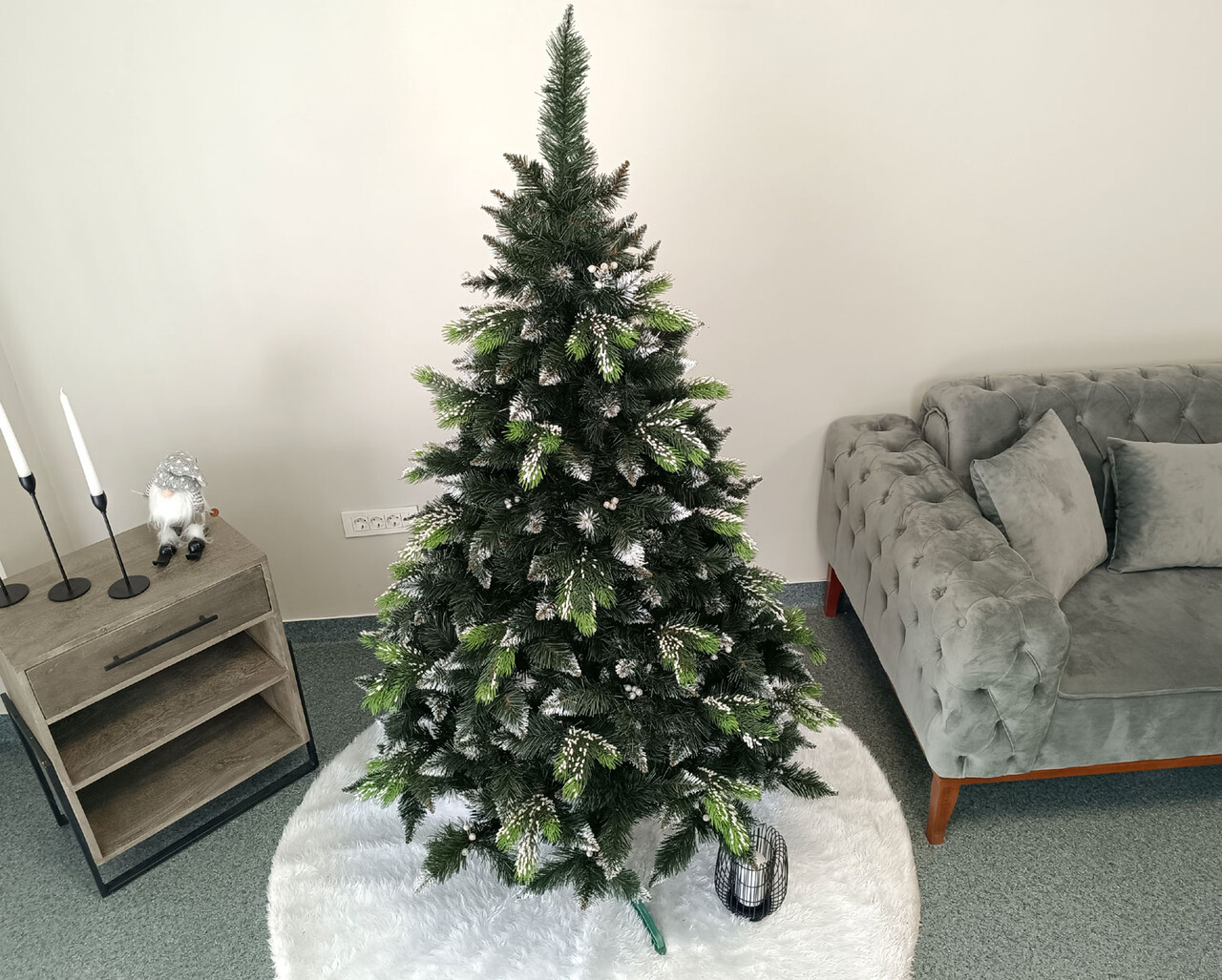 Brad artificial Christmas Deluxe by Sersimo, Diamant, 2D+3D, 180cm — imaginea 11