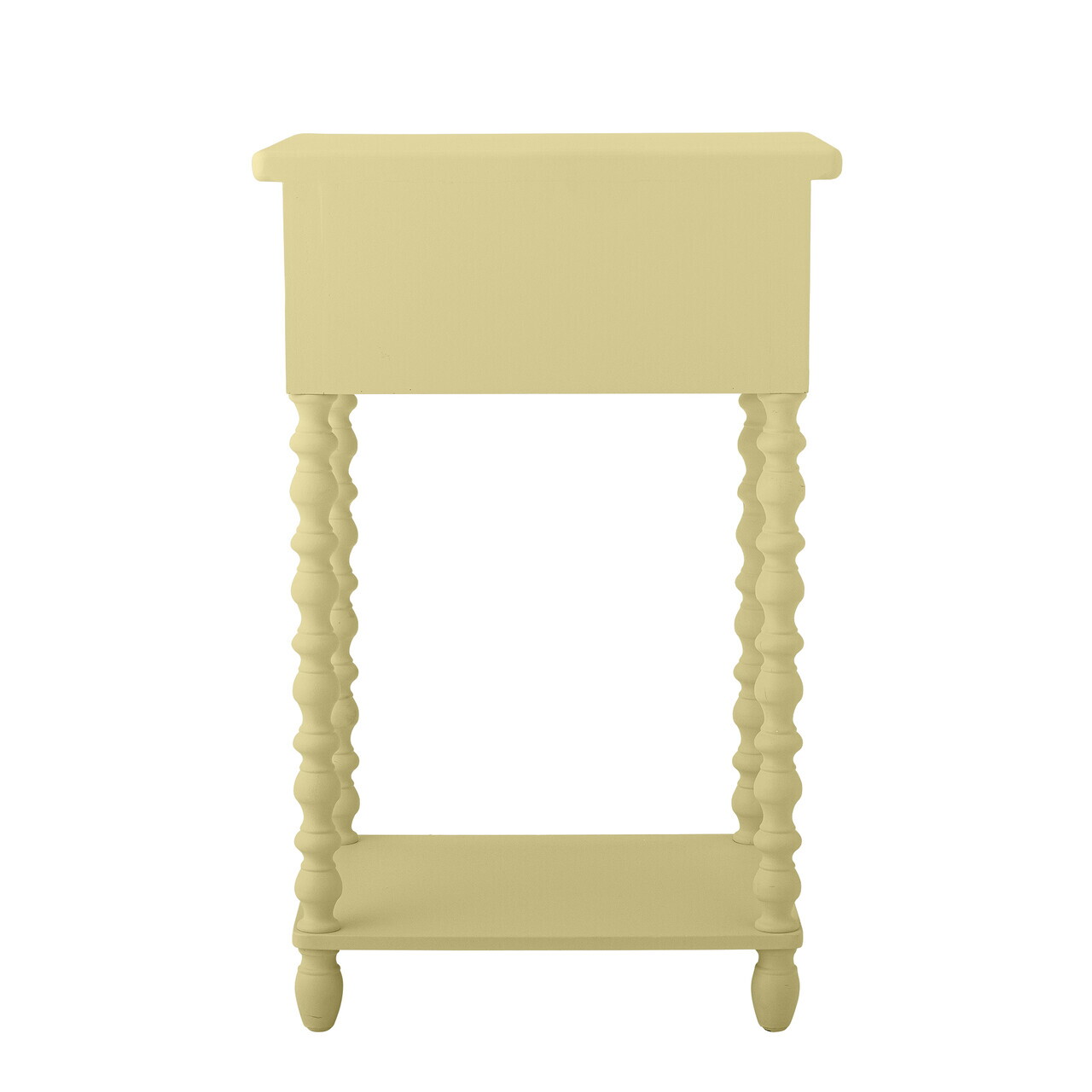 Masuta de cafea, Bloomingville, Salino, 36x33x70 cm, lemn de brad/MDF, galben - imagine 3