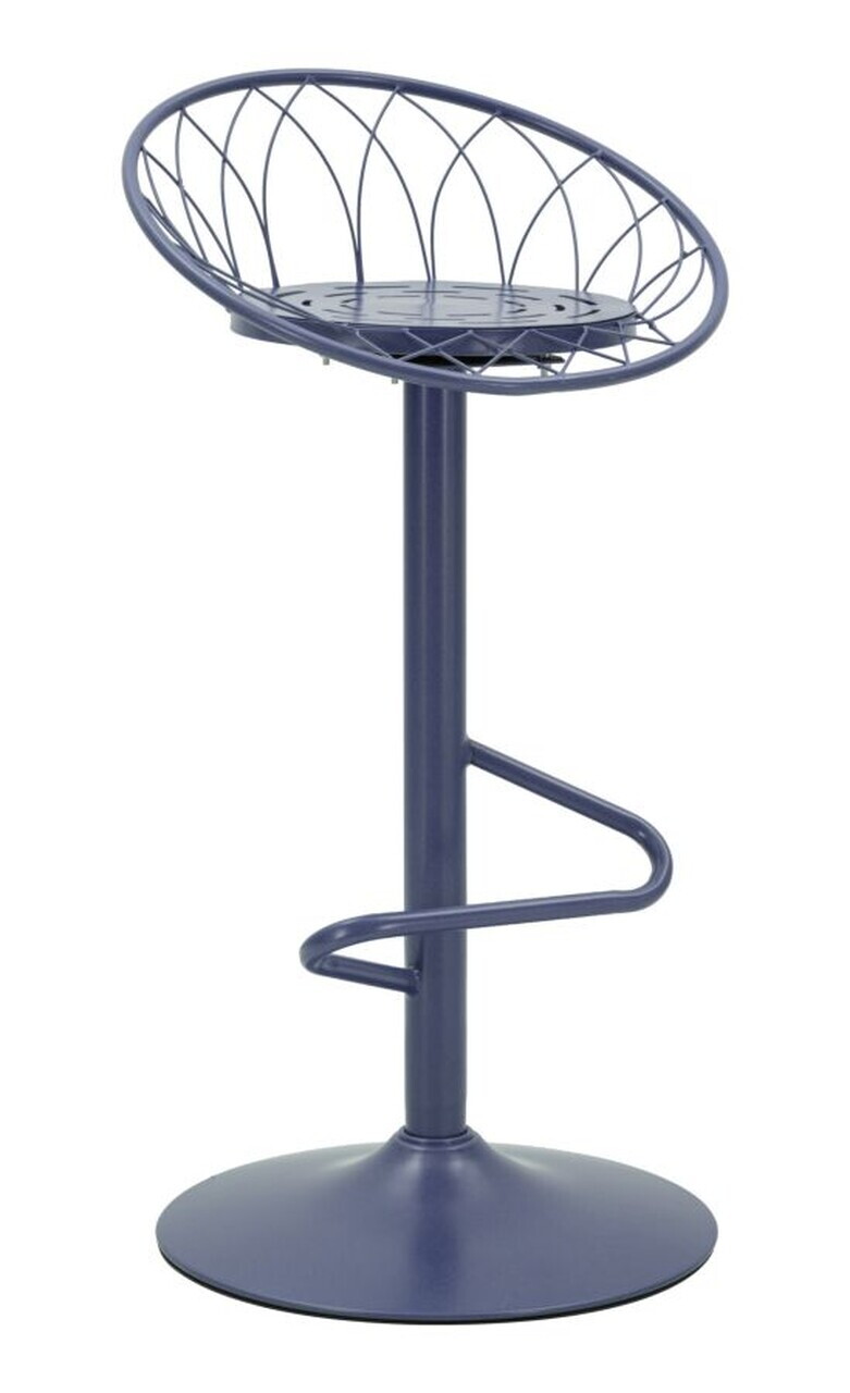 Scaun de bar, Mauro Ferretti, Clox, 49x45x92 cm, metal, mov