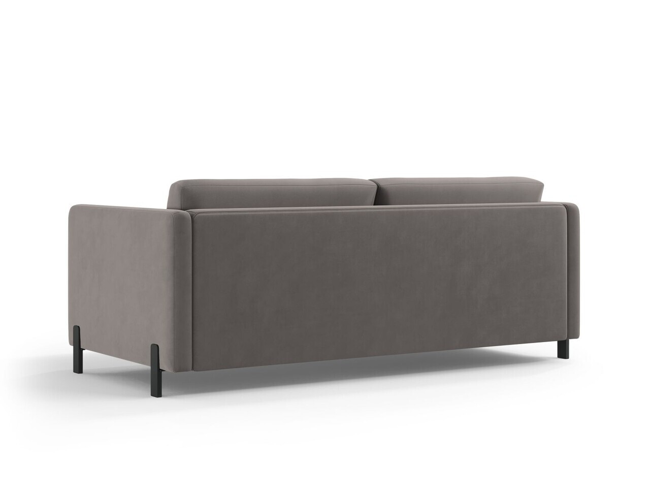 Canapea extensibila 3 locuri, Gloria, Micadoni Home, 206x102x88 cm, catifea, gri — imaginea 5