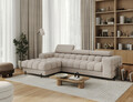 Coltar extensibil dreapta 3 locuri ELTAP, LT-18SO, Felro, 285x181x93 cm, lemn/poliester, bej