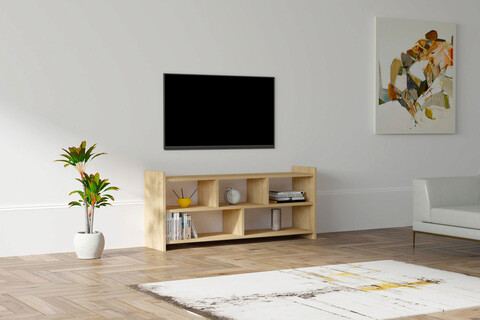 Comoda tv, puqa design, pera, 120x55x28 cm, pal, nuc