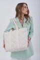 Geanta shopper, Madamra, 21KT12-002 - Cream, textil, crem