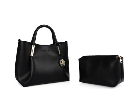 Geanta beverly hills polo club, 701, piele ecologica, negru