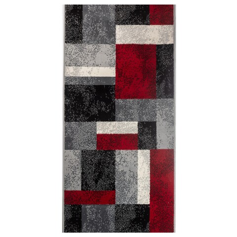 Traversa pentru hol Tartar, Decorino, 100x250 cm, polipropilena, rosu