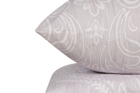 Lenjerie de pat pentru o persoana (FR), Ornament - Grey, Victoria, Bumbac Ranforce