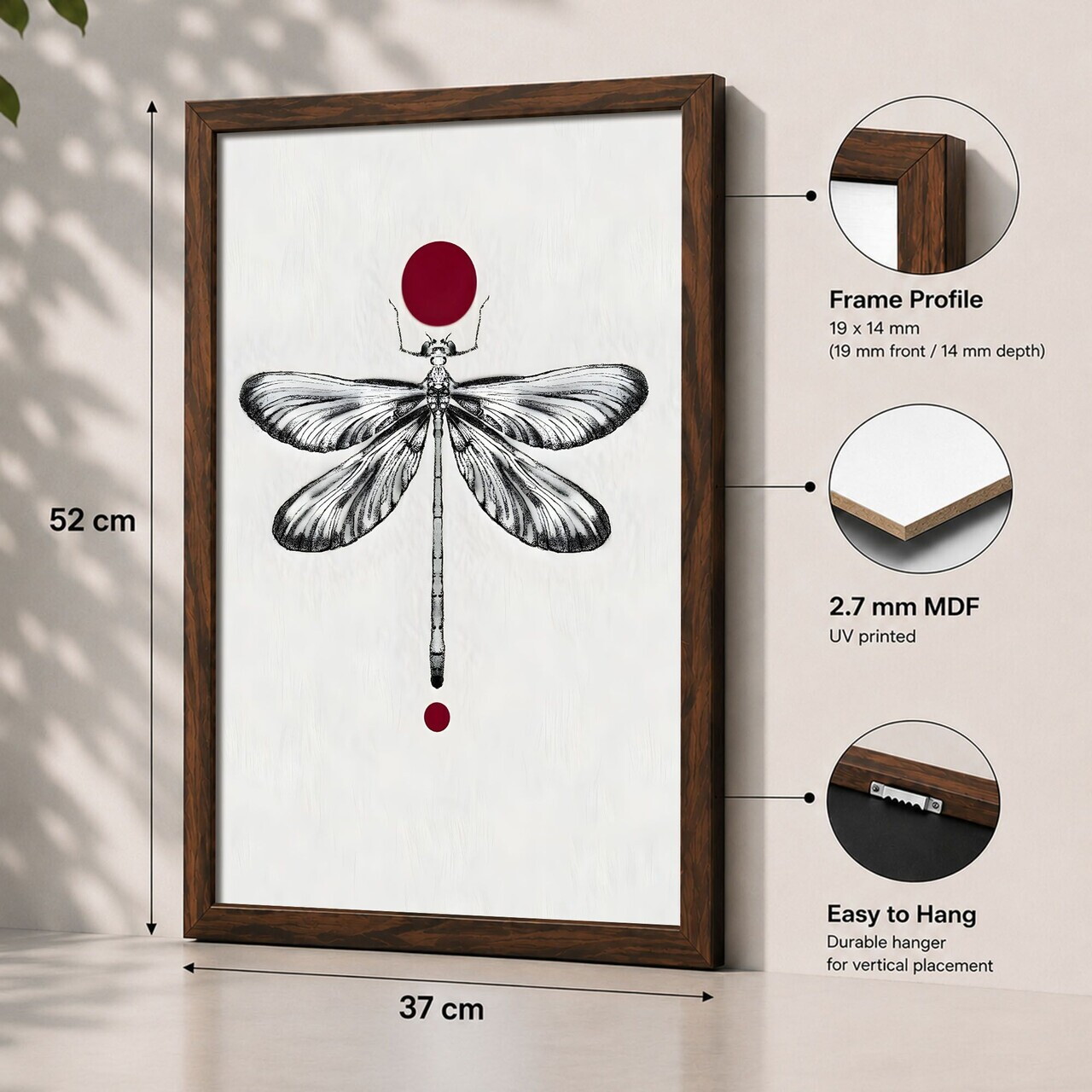 Tablou decorativ, 3752KACT-026, Fundal: 100% MDF (Grosime: 2,7 mm) Vopsire: Imprimare UV, Multicolor — imaginea 2