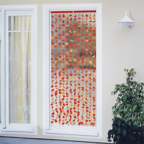 Perdea decorativa pentru usa Indian Summer, Maximex, 90x1x190 cm, poliester/polipropilena, portocaliu/rosu