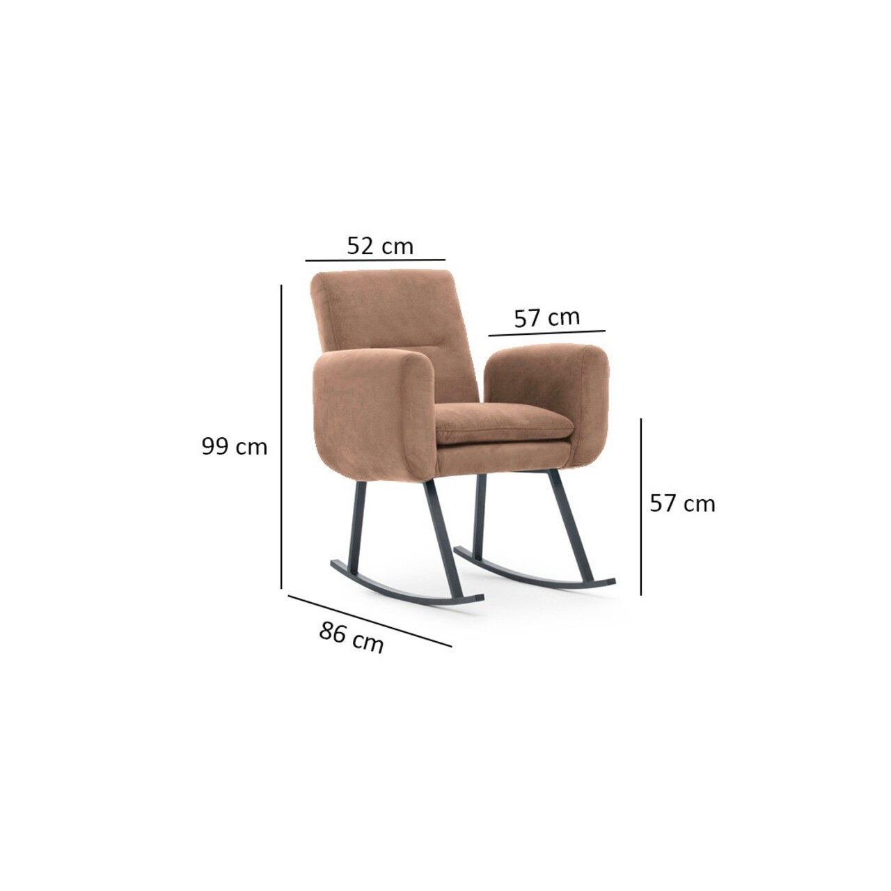 Balansoar, Atelier del Sofa, 859FTN1757, Metal, Maro deschis - view 6